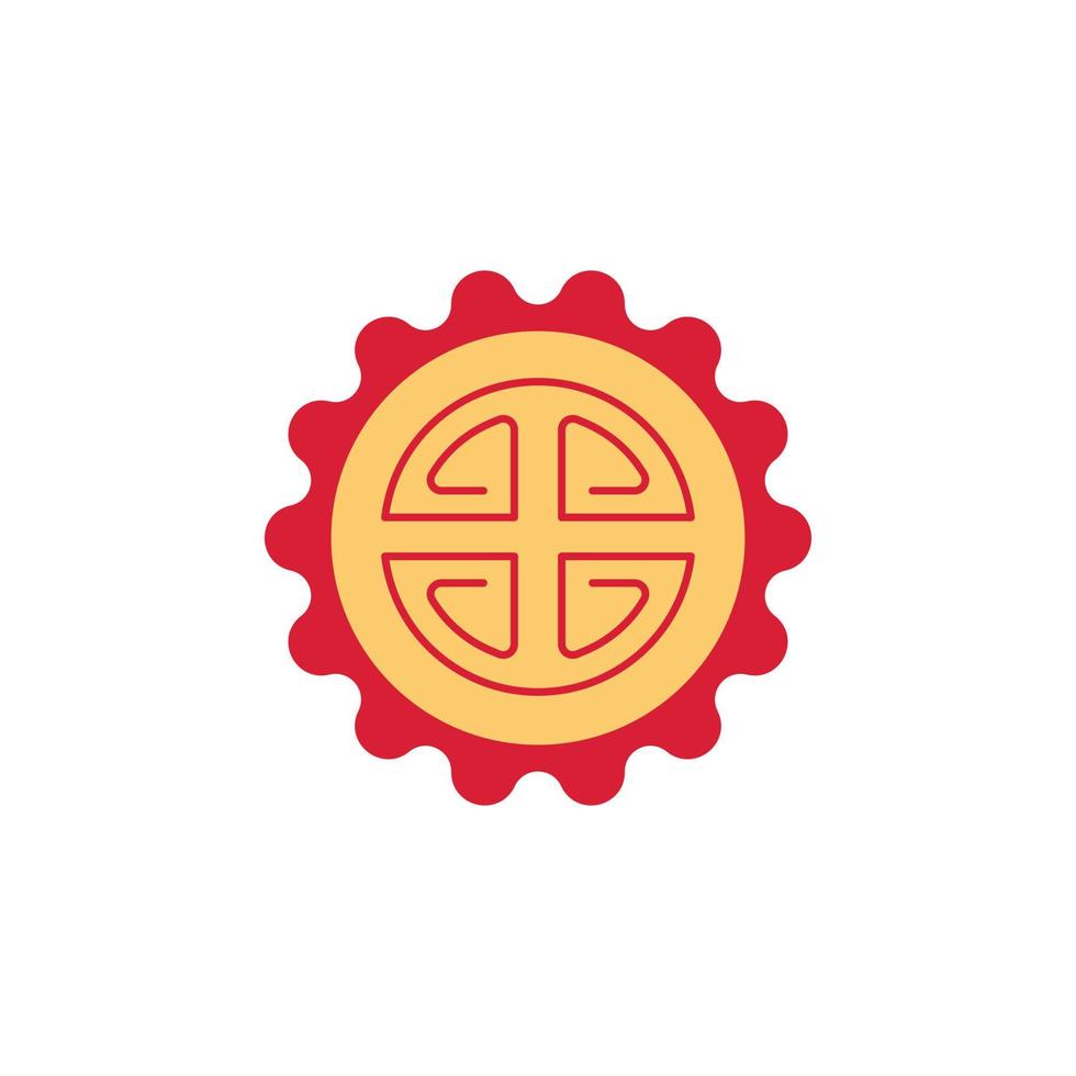 the Chinese New Year theme icon is suitable for additional ornaments vector