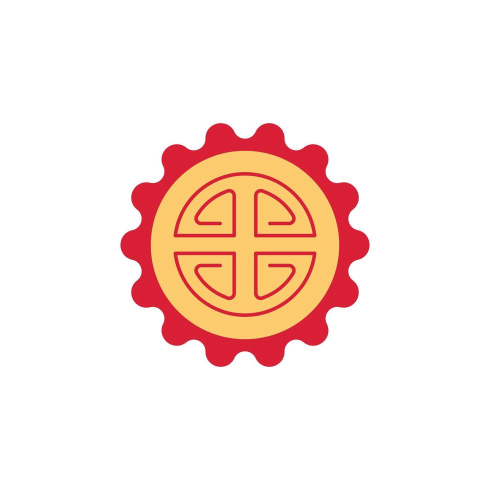 the Chinese New Year theme icon is suitable for additional ornaments vector