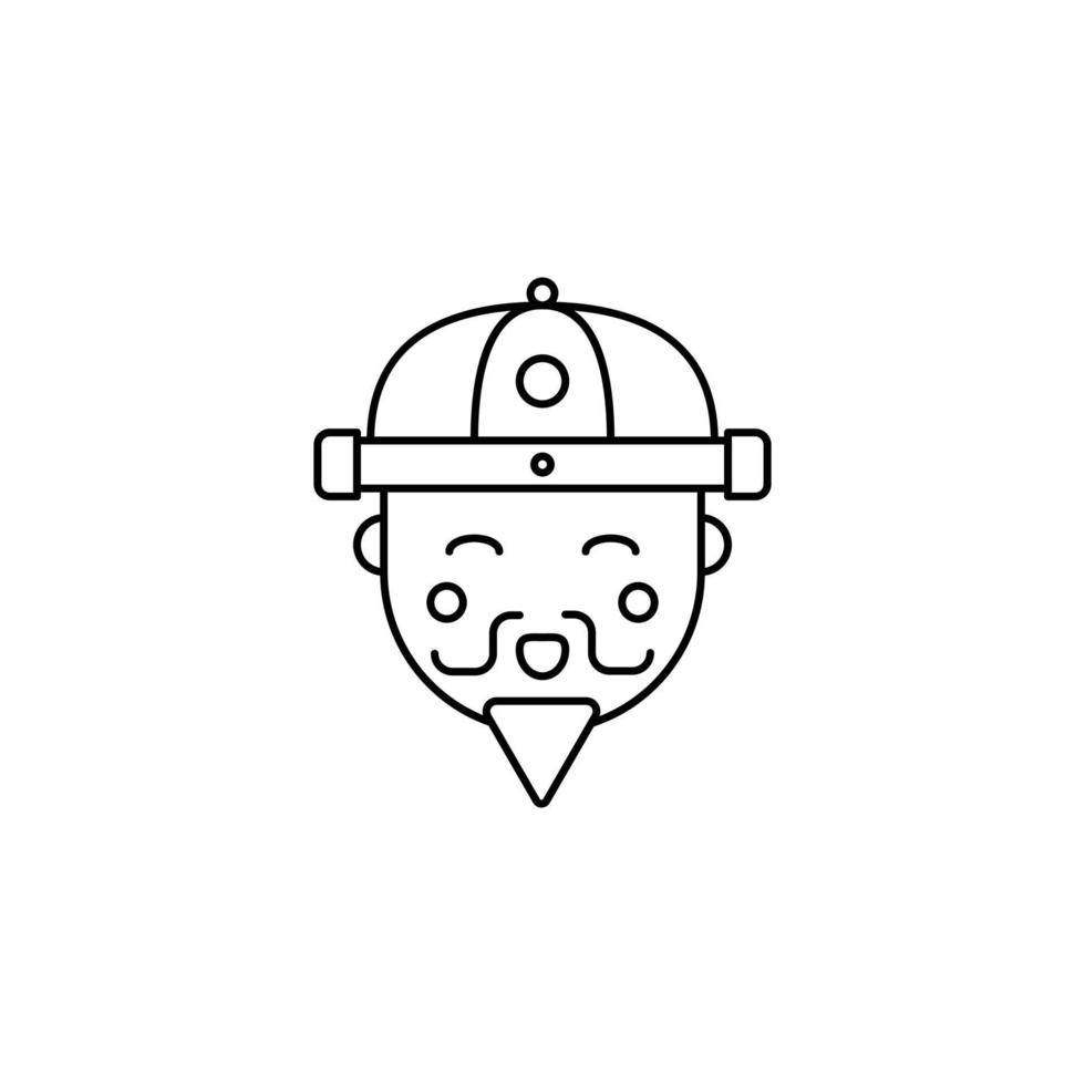the Chinese New Year theme icon is suitable for additional ornaments vector