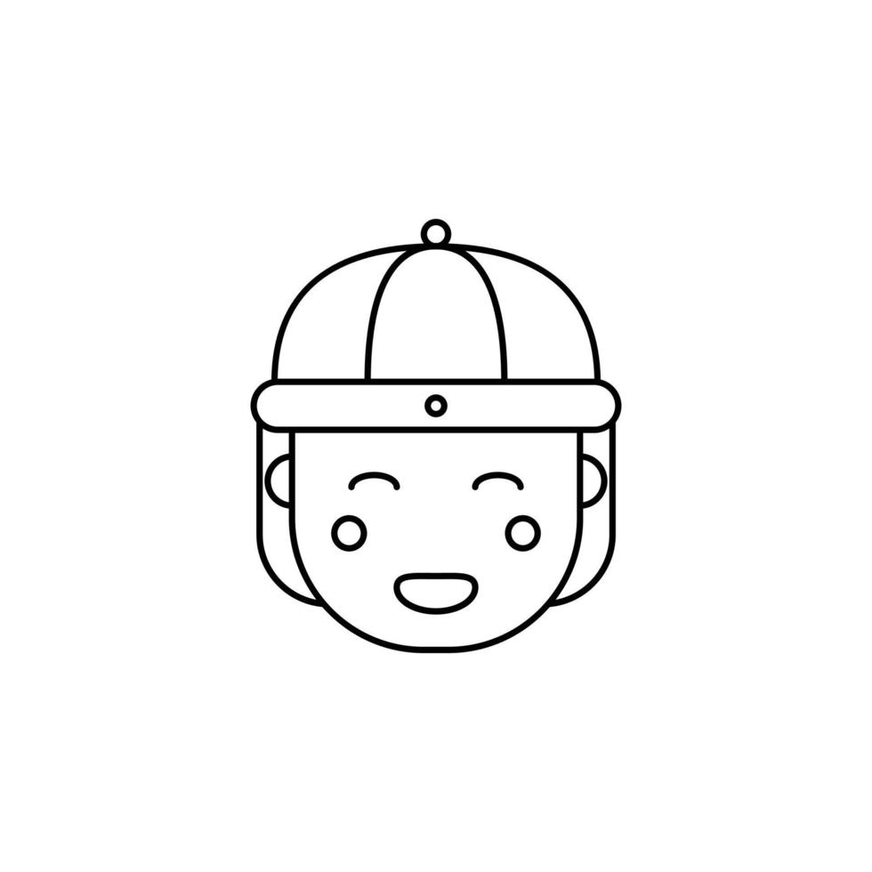 the Chinese New Year theme icon is suitable for additional ornaments vector