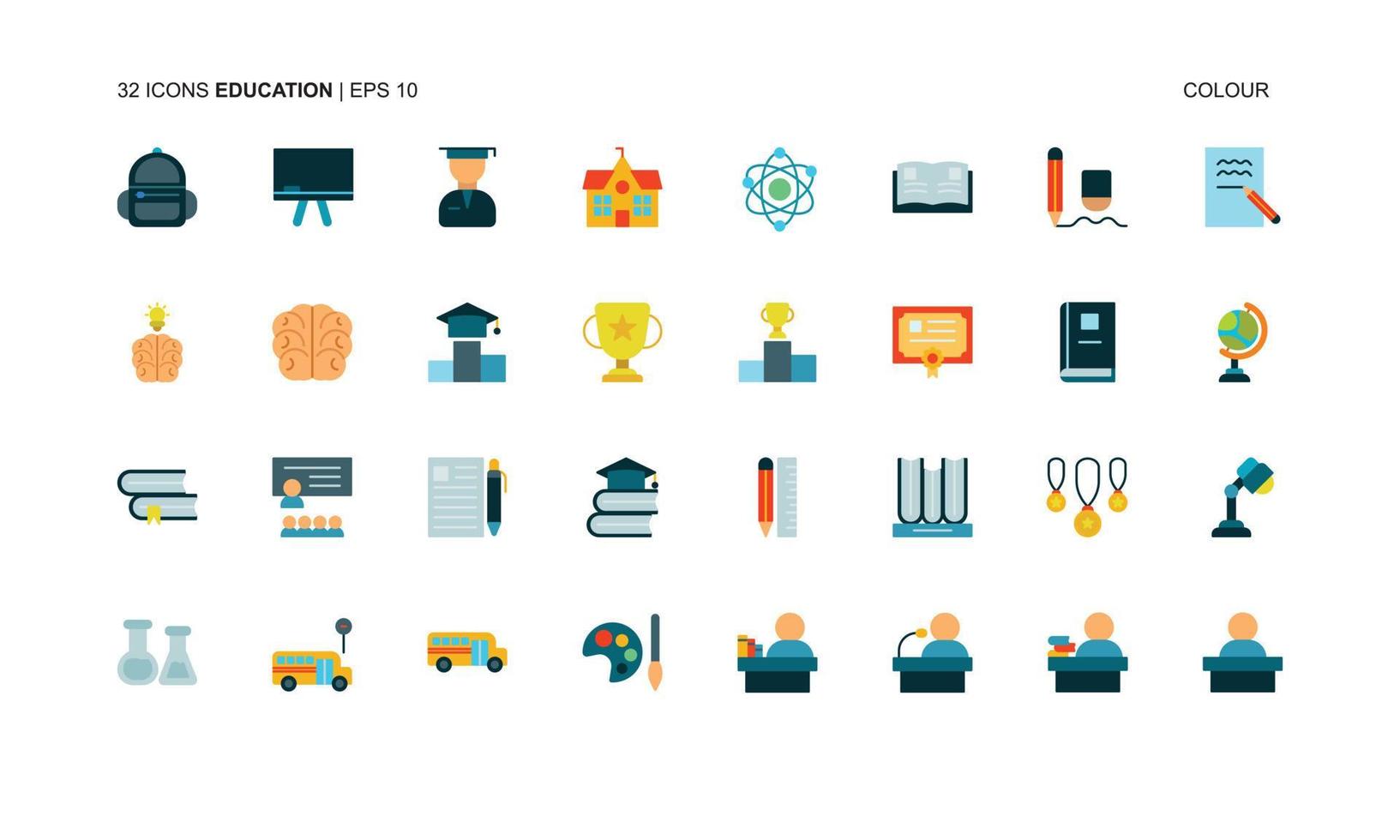 the educational theme icon is suitable for additional ornaments vector