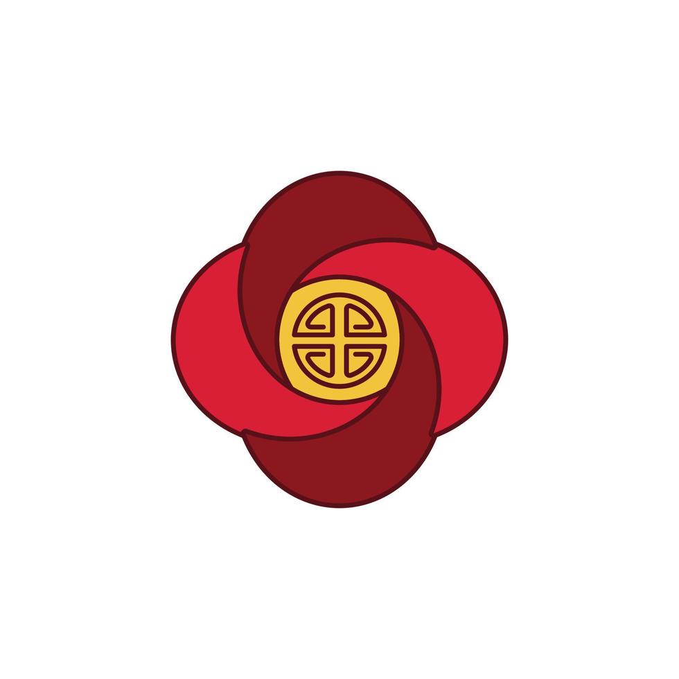 the Chinese New Year theme icon is suitable for additional ornaments vector