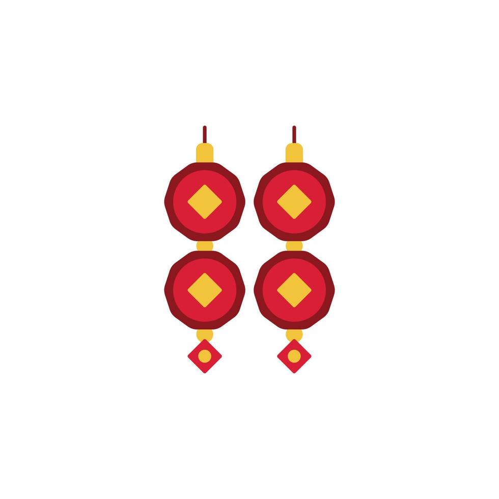 the Chinese New Year theme icon is suitable for additional ornaments vector