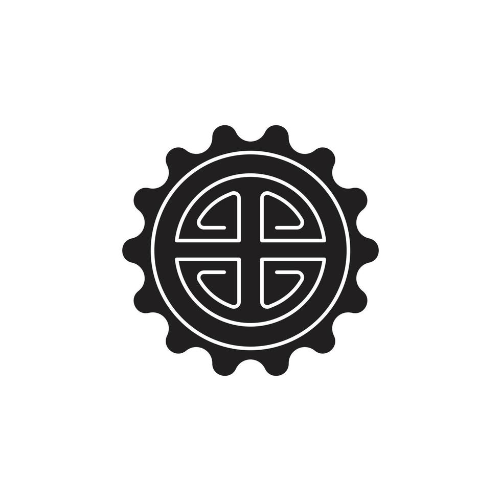 the Chinese New Year theme icon is suitable for additional ornaments vector