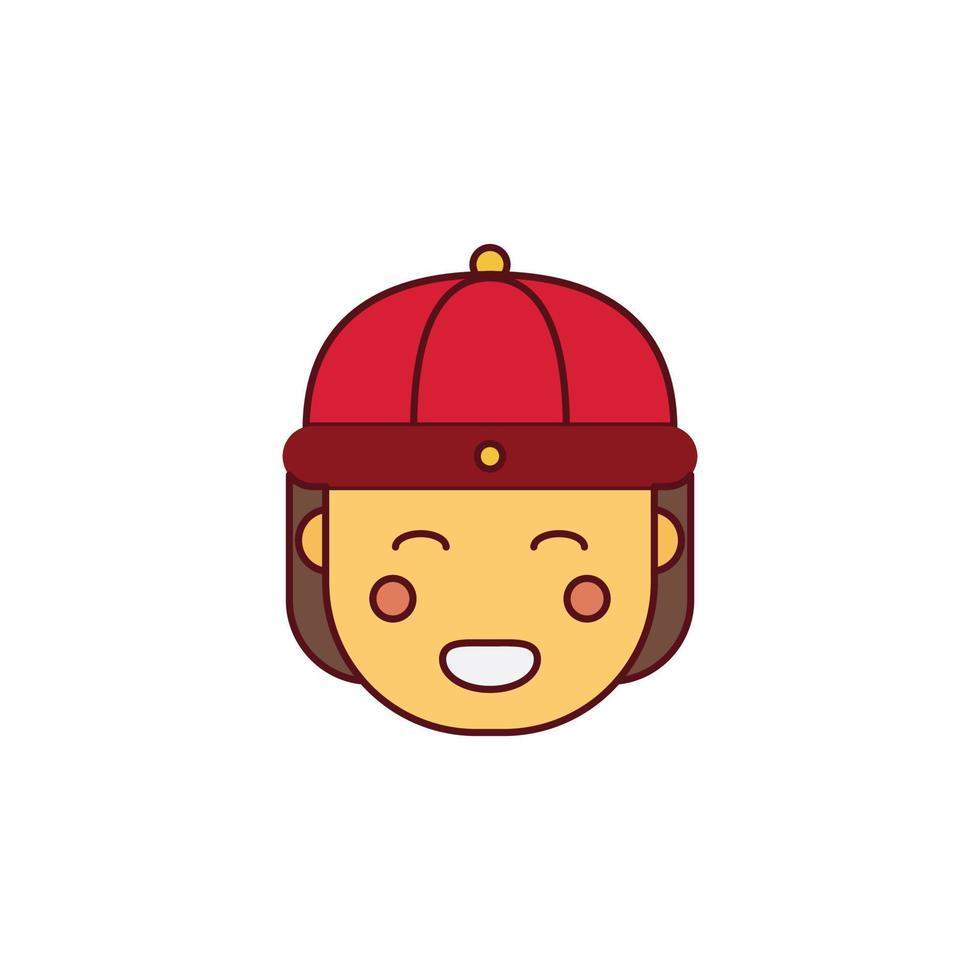 the Chinese New Year theme icon is suitable for additional ornaments vector