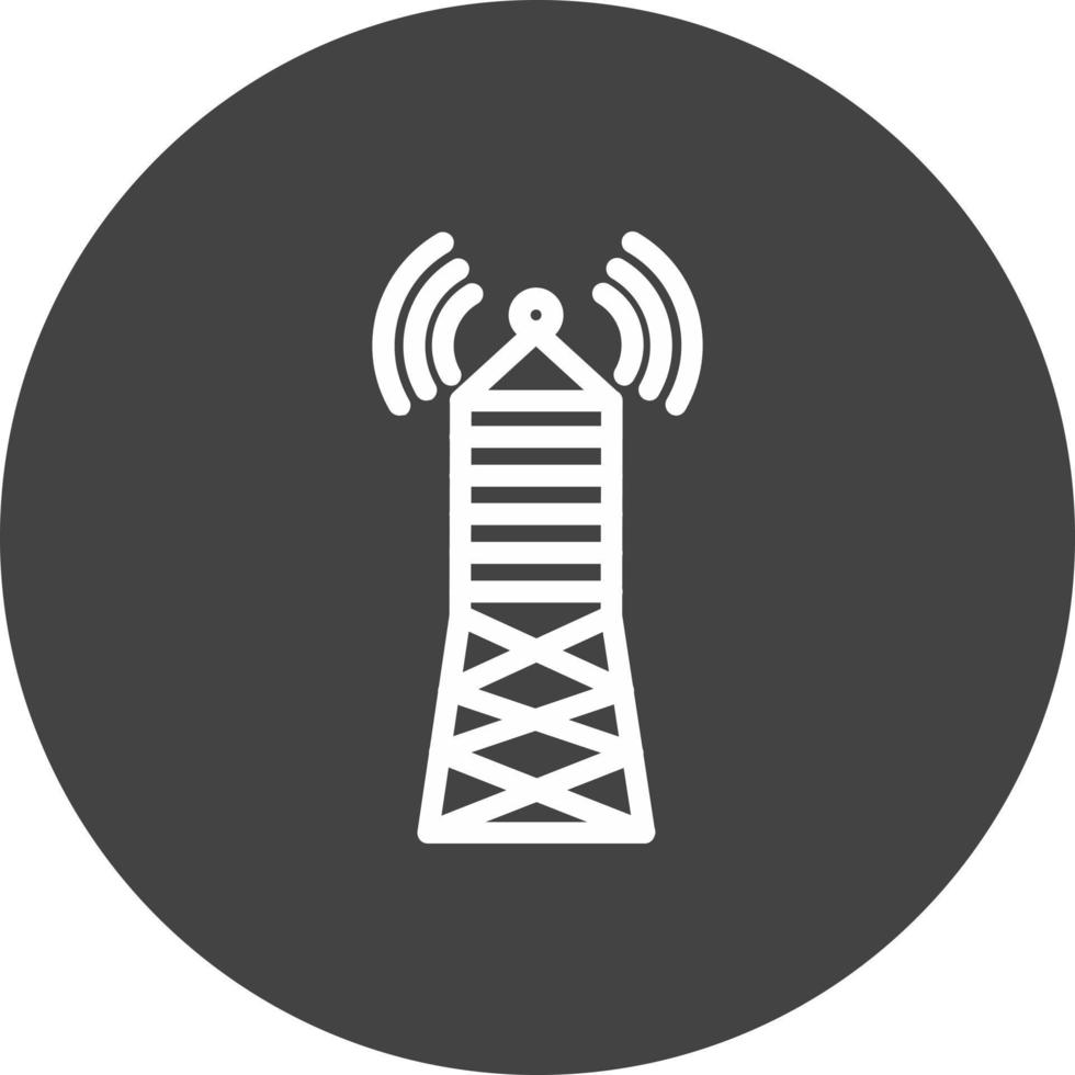 Broadcast Tower Vector Icon Design