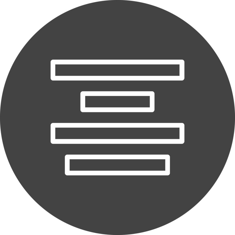 Align Center Vector Icon Design