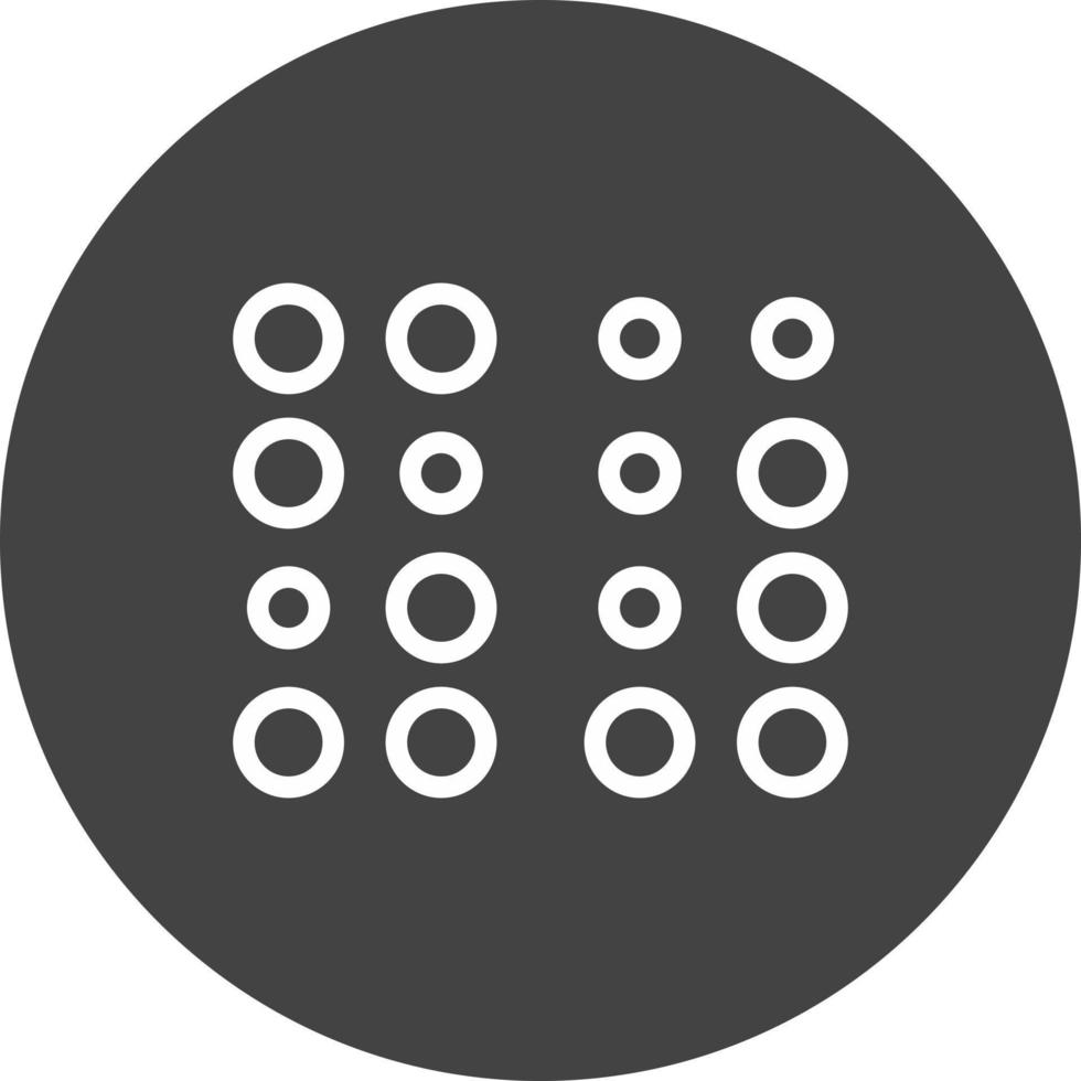 diseño de icono de vector braille