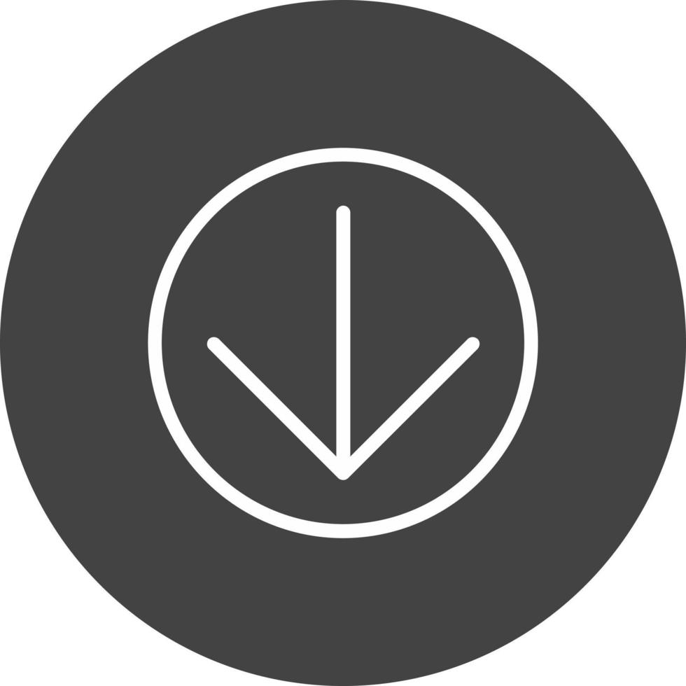 Arrow Circle Down Vector Icon Design