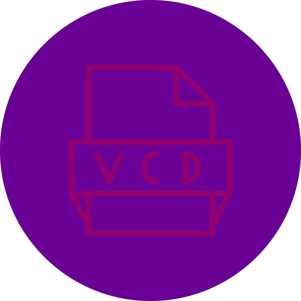 Vcd File Format Icon vector