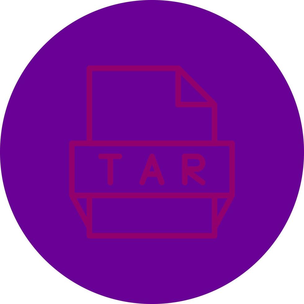 Tar File Format Icon vector