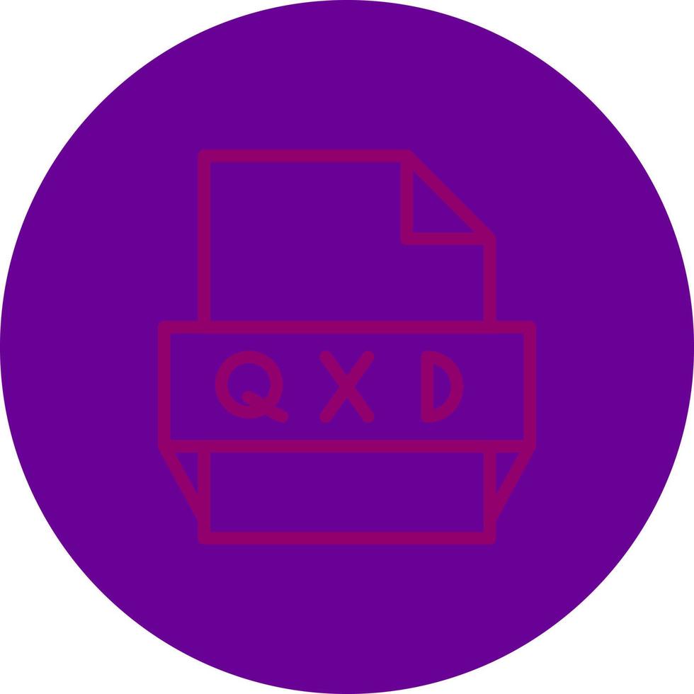 Qxd File Format Icon vector