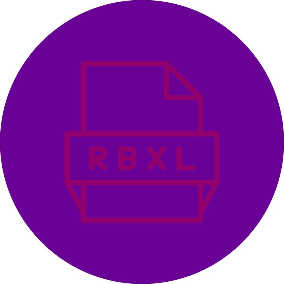 icono de formato de archivo rbxl vector
