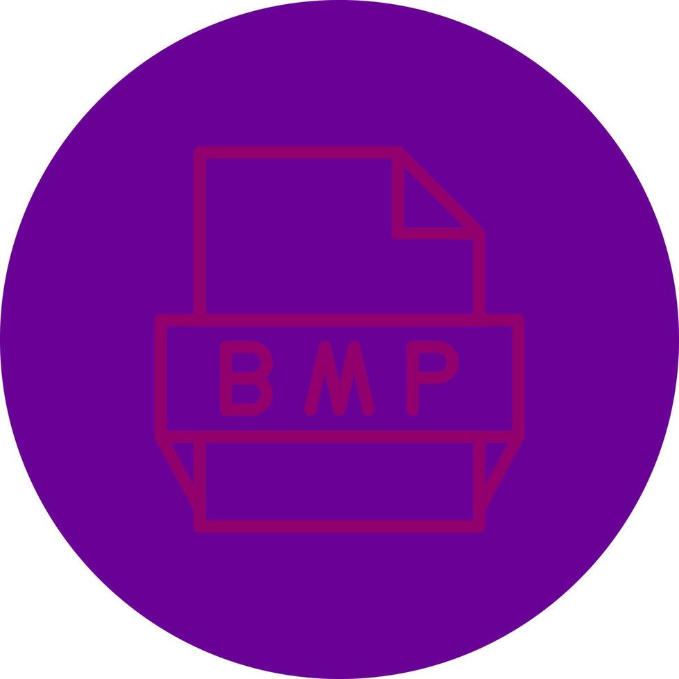 Bmp File Format Icon vector