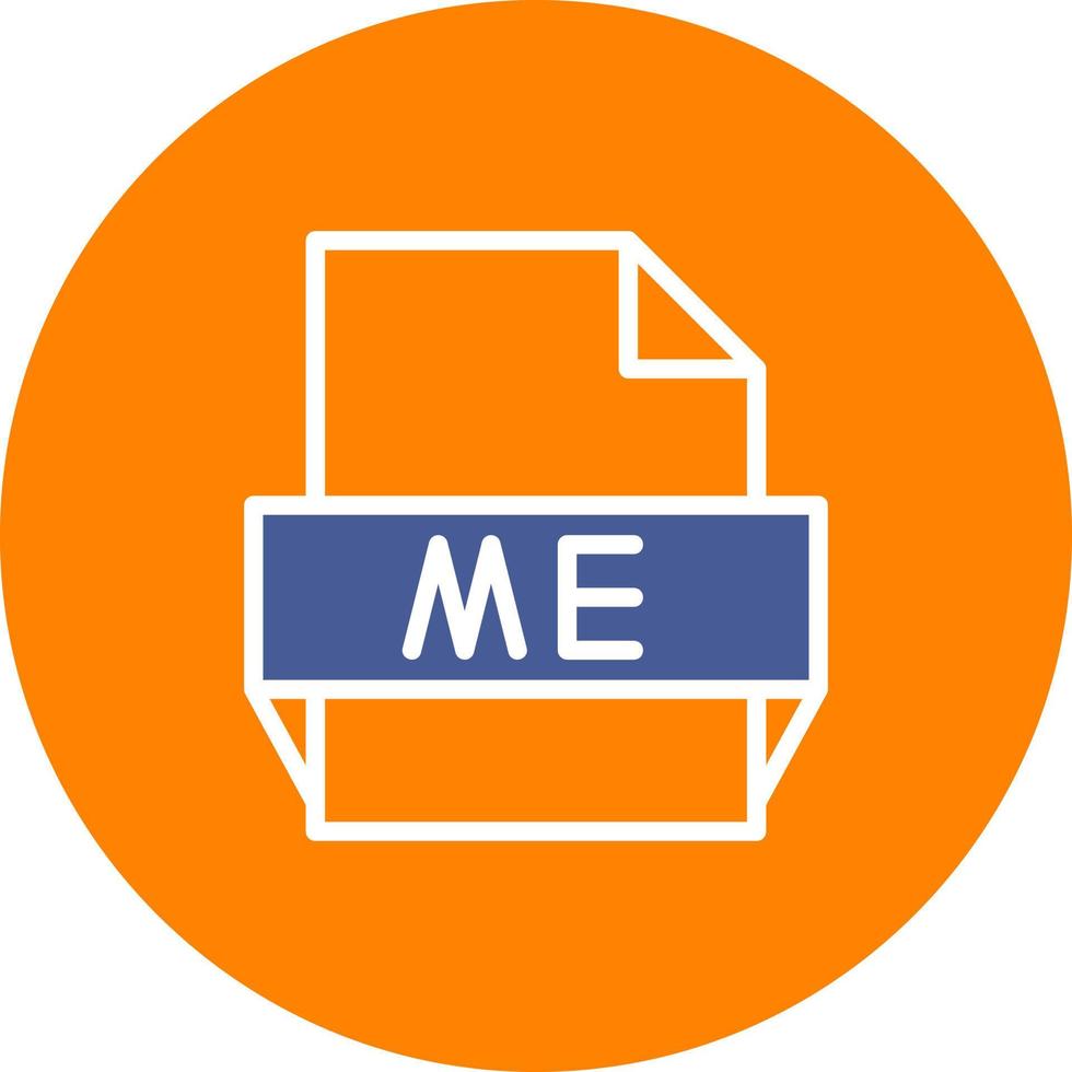 Me File Format Icon vector