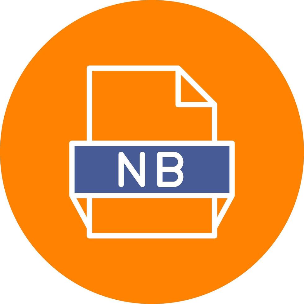 Nb File Format Icon 16979377 Vector Art at Vecteezy