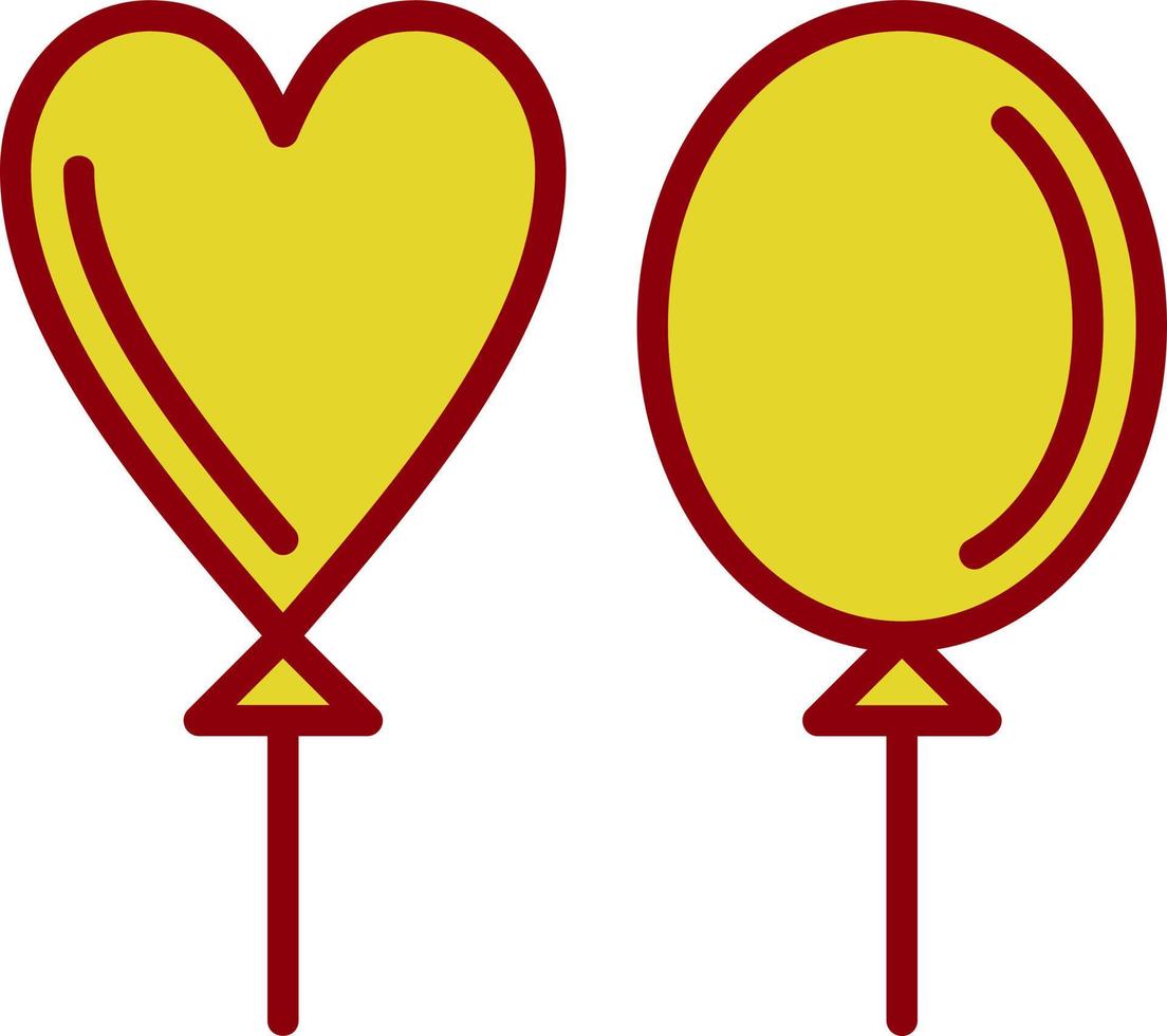 Balloons Vector Icon Design