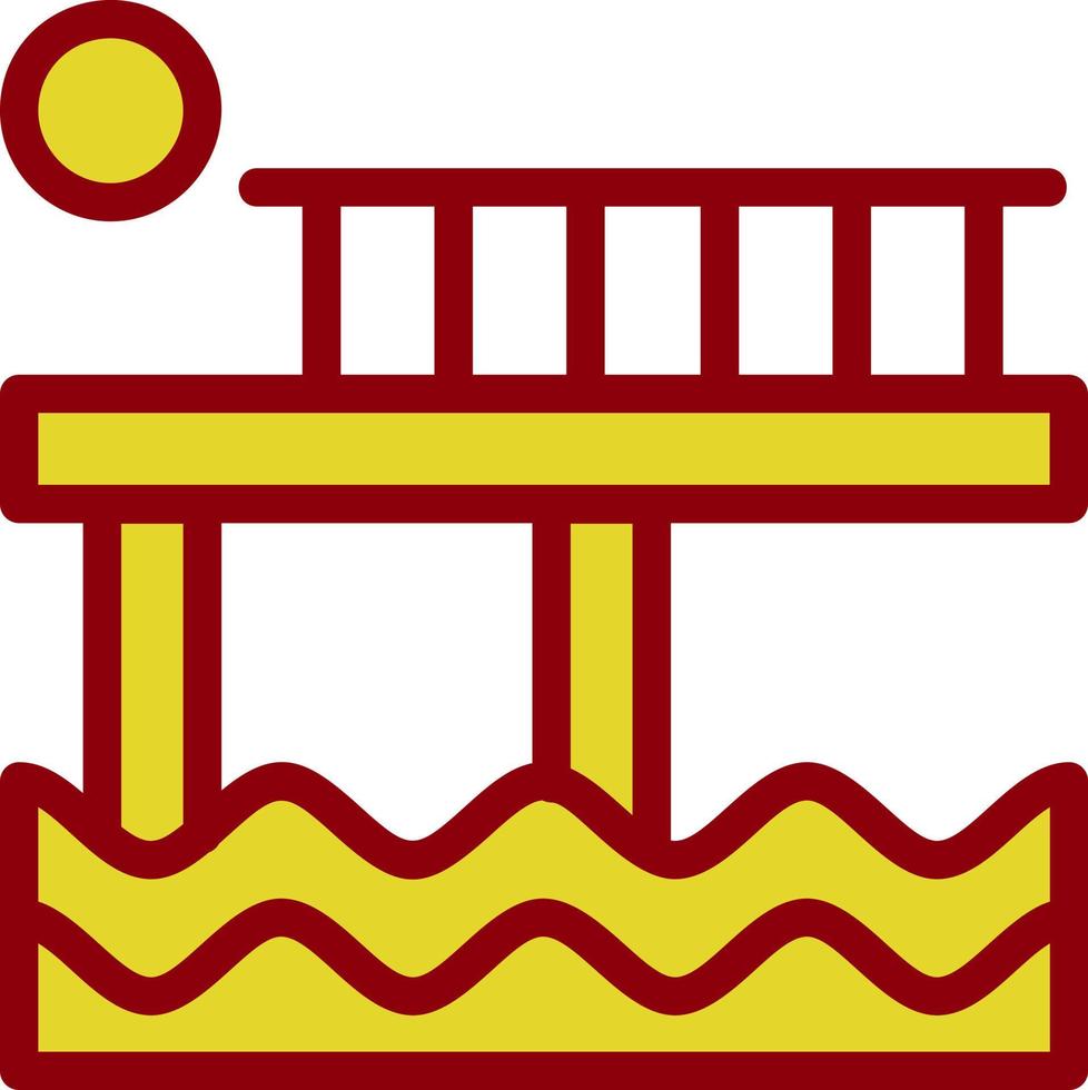 diseño de icono de vector de muelle