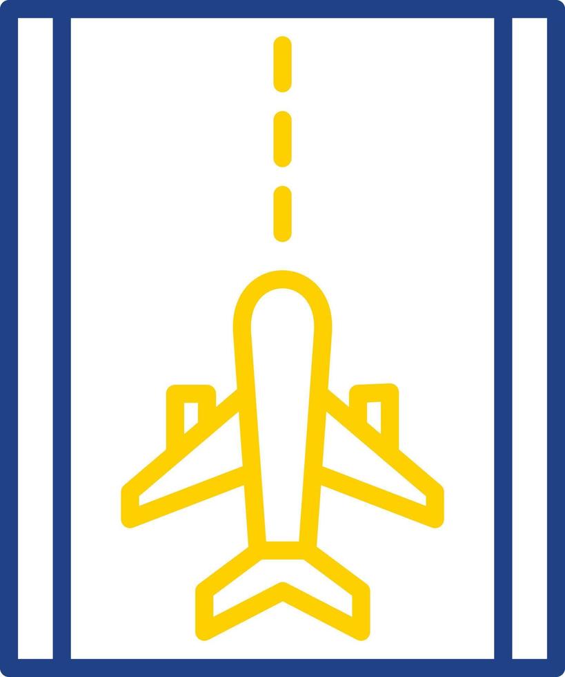 Runway Vector Icon Design