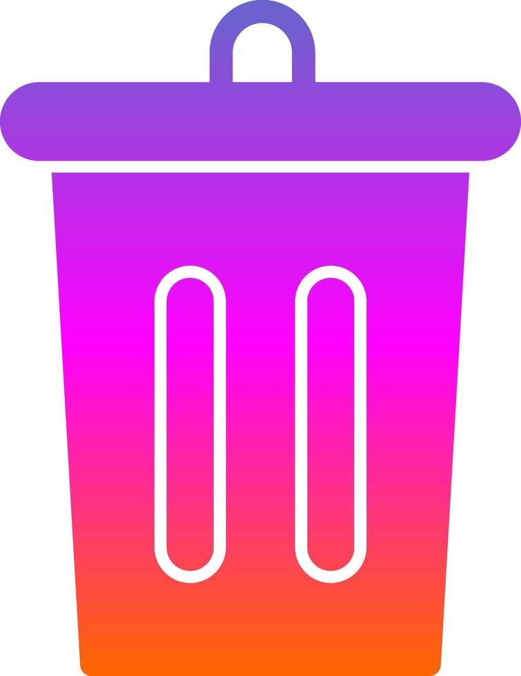 Trash Bin Vector Icon Design