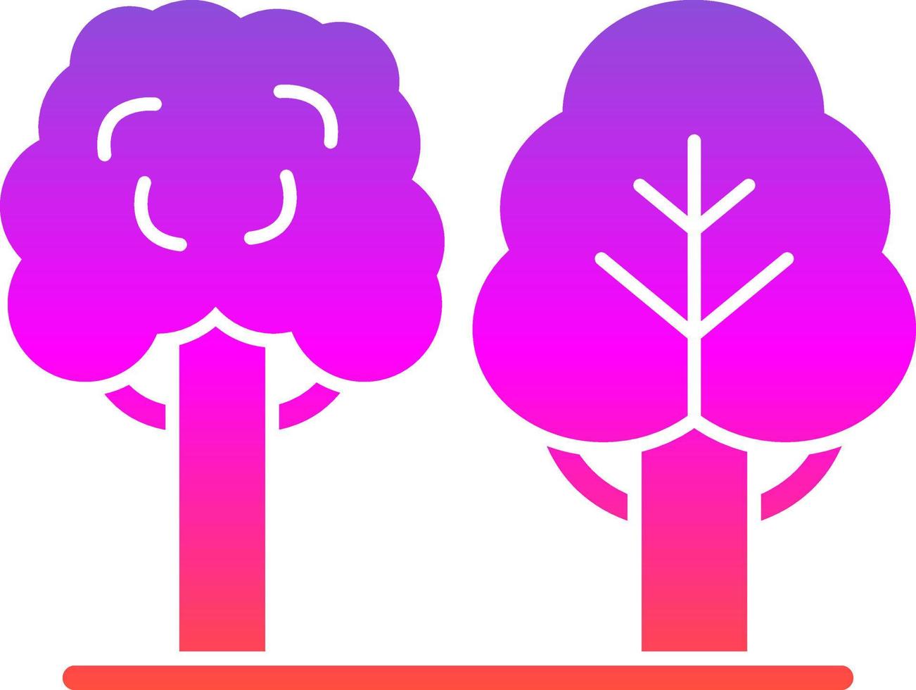 Trees Vector Icon Design