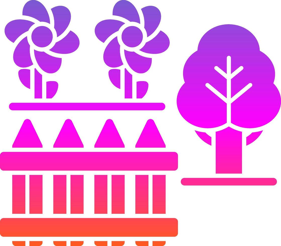 Back Garden Vector Icon Design
