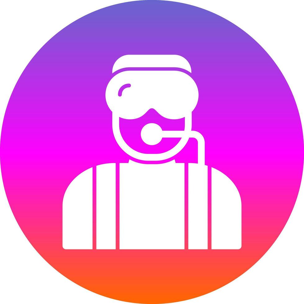 Diver Vector Icon Design