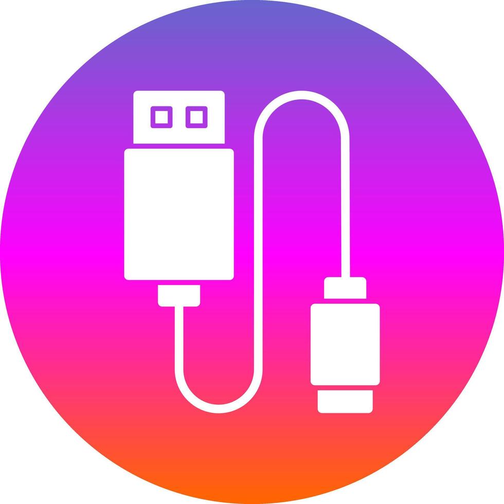 diseño de icono de vector de cable de datos