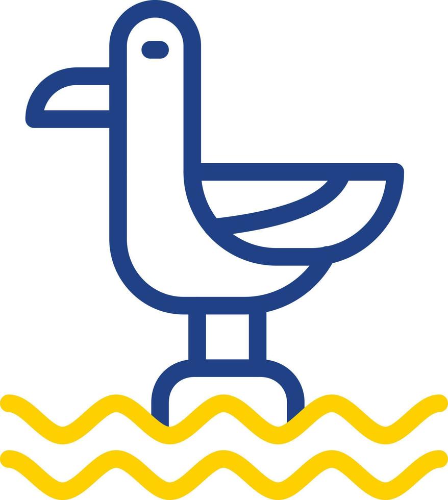 Seagull Vector Icon Design