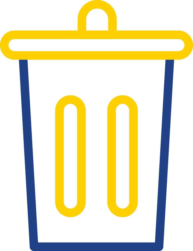 Trash Bin Vector Icon Design