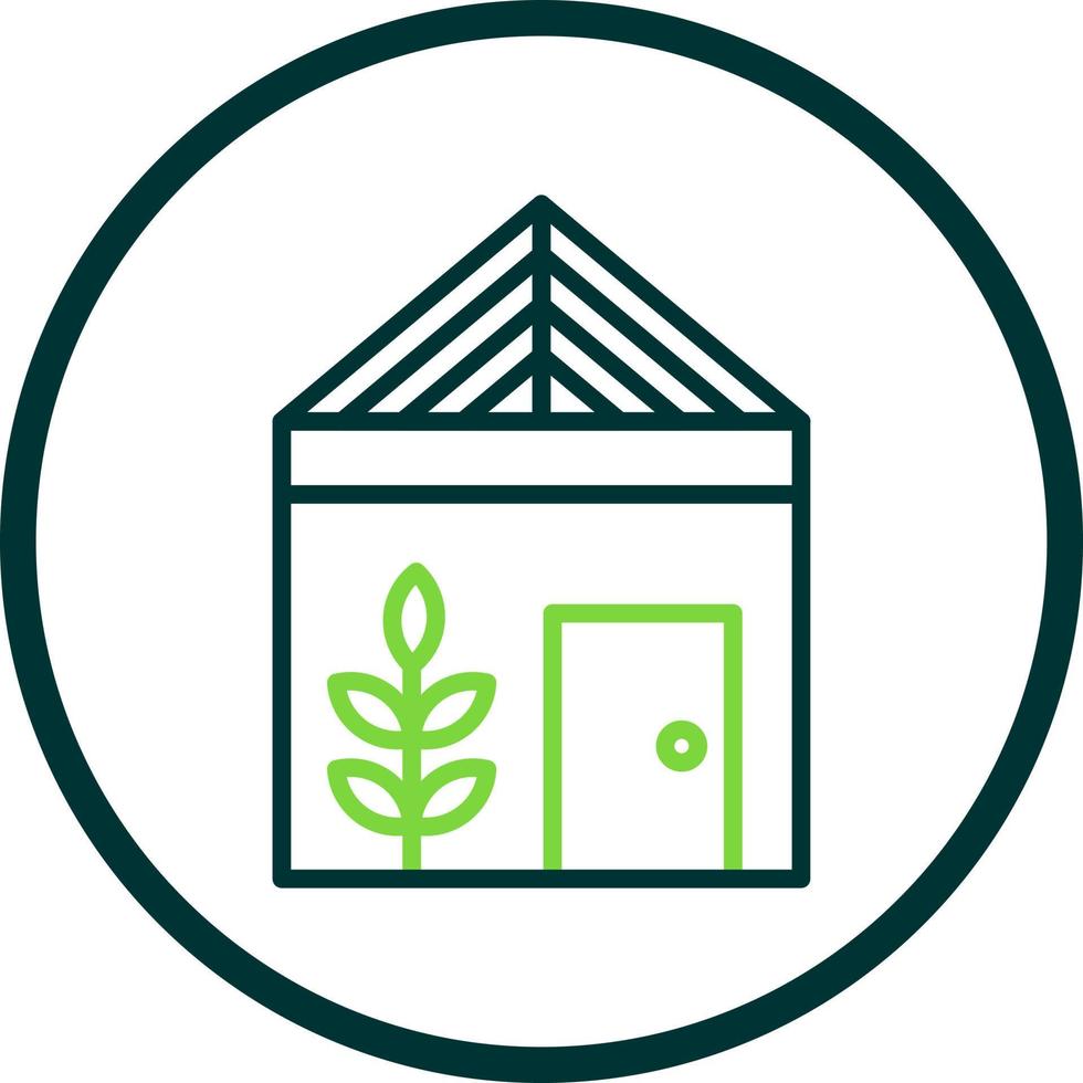 Greenhouse Vector Icon Design