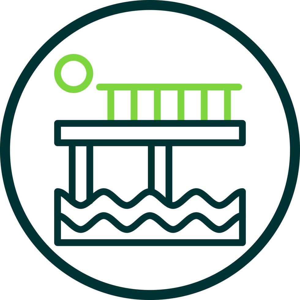 Pier Vector Icon Design