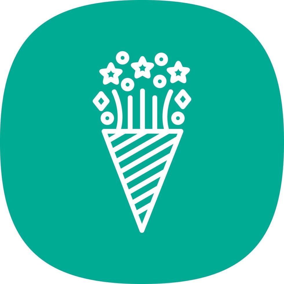 diseño de icono de vector de confeti