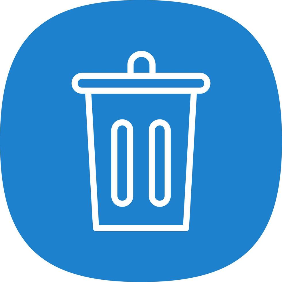Trash Bin Vector Icon Design