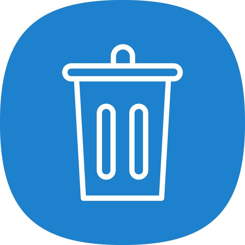 Trash Bin Vector Icon Design