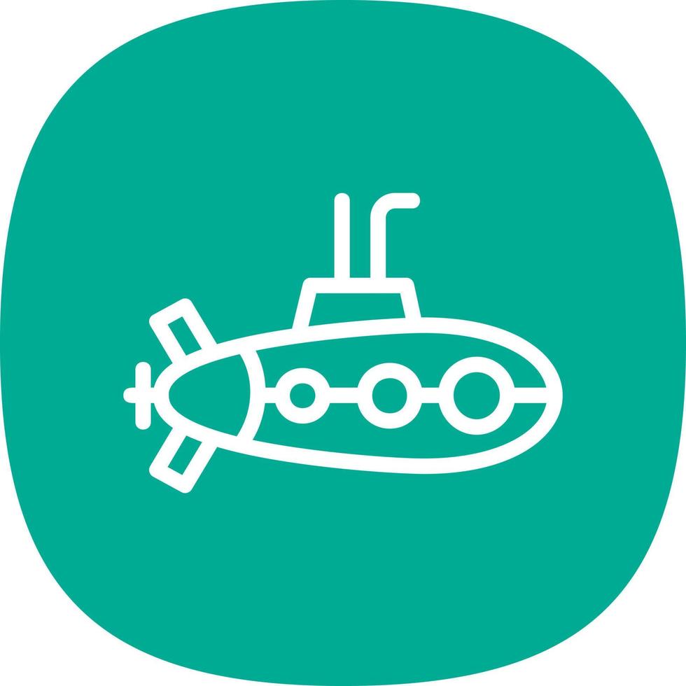 diseño de icono de vector submarino