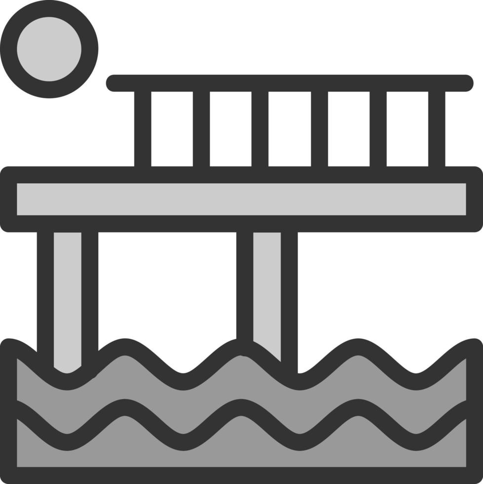 diseño de icono de vector de muelle