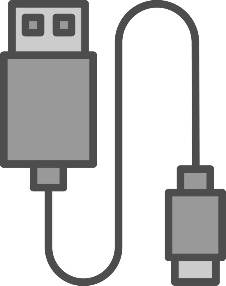 Data Cable Vector Icon Design