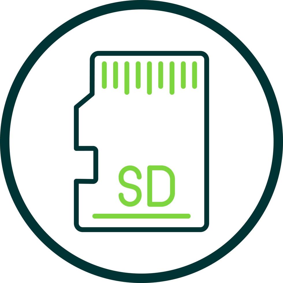 diseño de icono de vector de tarjeta sd