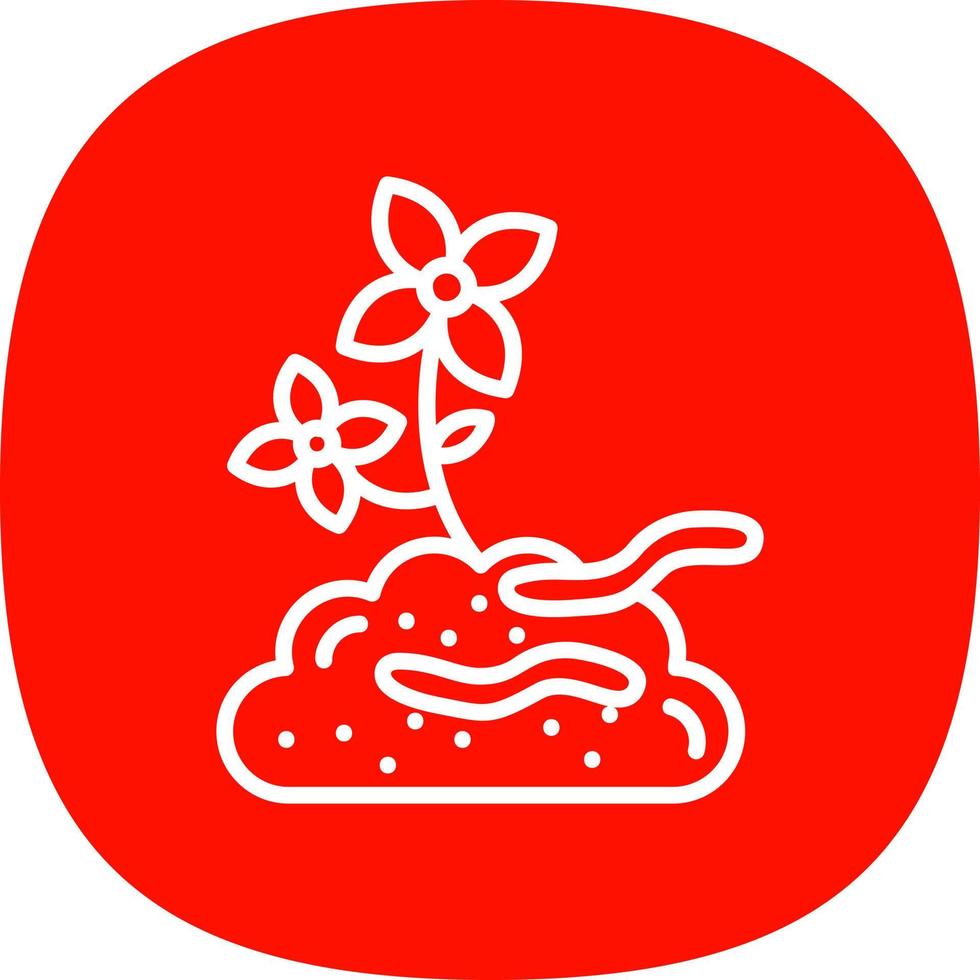 Earthworm Vector Icon Design