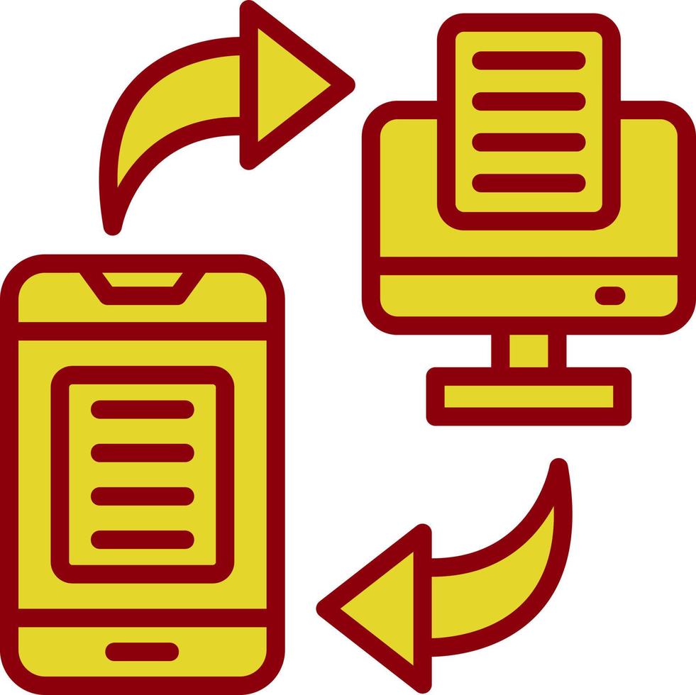 Data Transfer Vector Icon Design