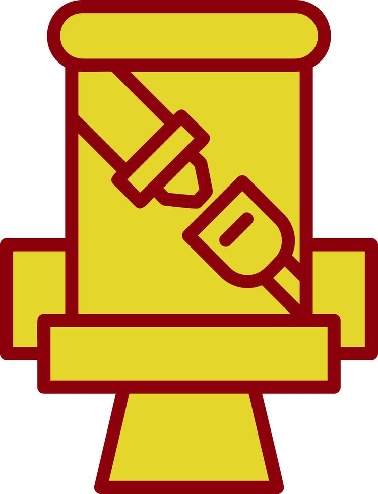 Seat Belt Vector Icon Design