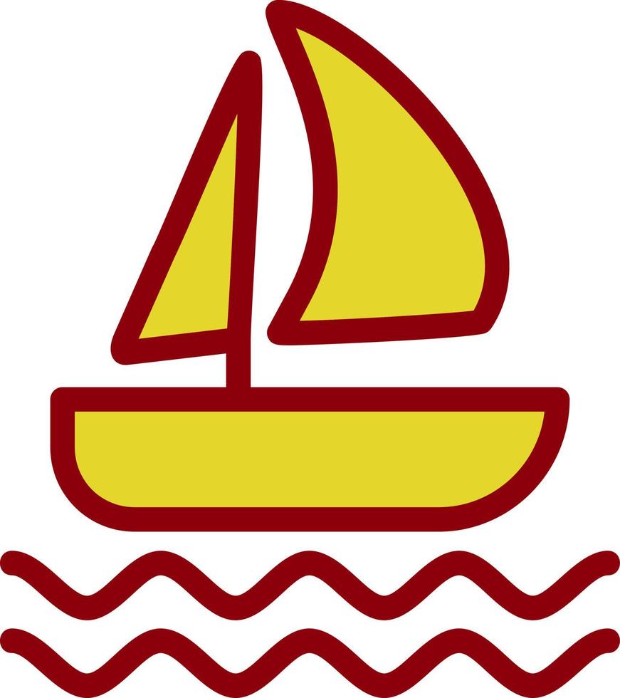 Sailboat Vector Icon Design