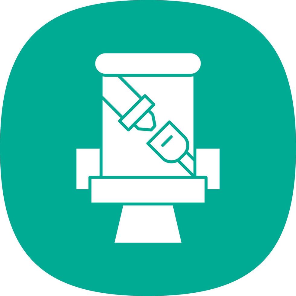 Seat Belt Vector Icon Design