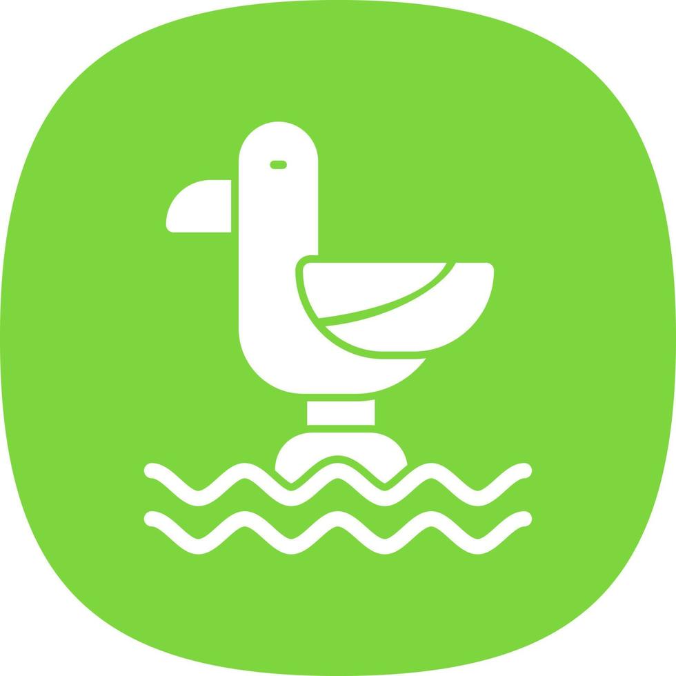 Seagull Vector Icon Design