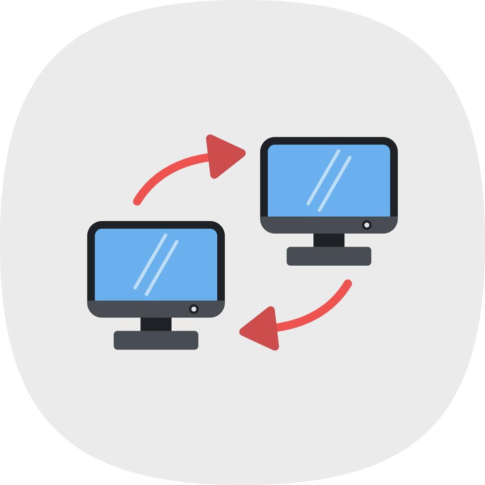 Data Transferred Vector Icon Design