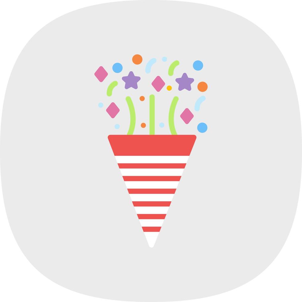 Confetti Vector Icon Design