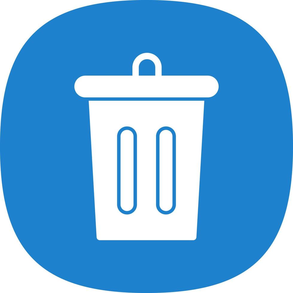 Trash Bin Vector Icon Design