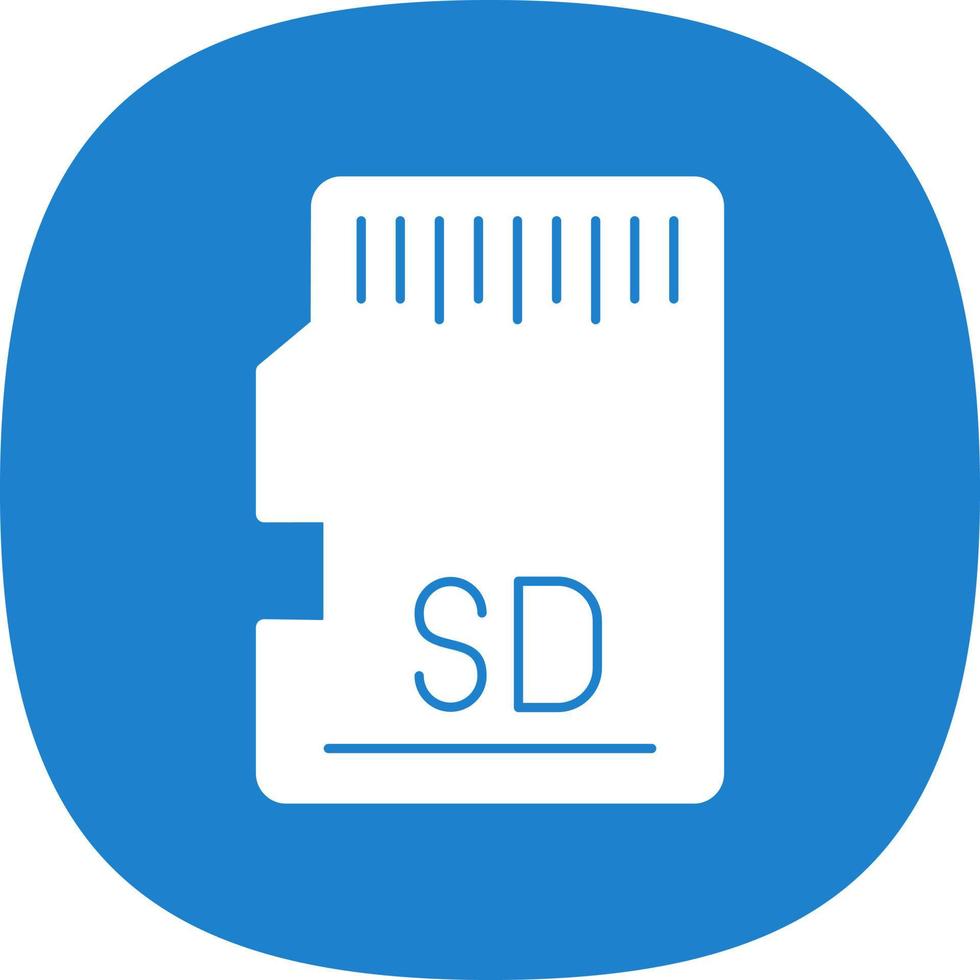 diseño de icono de vector de tarjeta sd