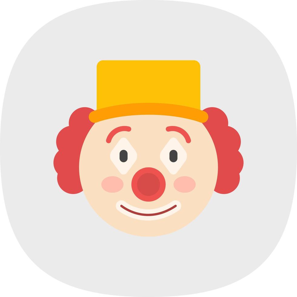 diseño de icono de vector de payaso